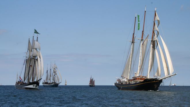 Zur Kieler Woche kommen Segelschiffe aus aller Welt nach Kiel.