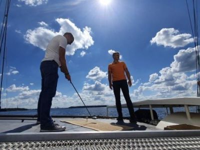 Golfabschläge in die Weite der Ostsee