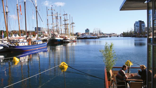 Von der Hörn aus hat man einen wunderschönen Blick auf die Kieler Förde